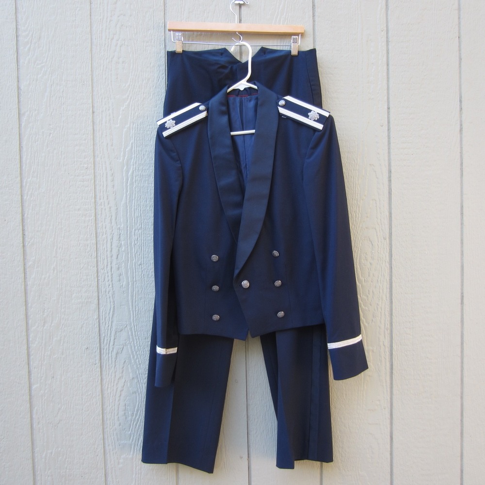 VTG Patriot USAF Officer Mess Dress Uniform Jacket Pant Suit Set W Bow Tie 1982